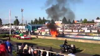 Man burns to Death in race car [upl. by Ynohtnael]