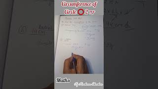 Find the circumference of Circle  formula of circumference of Circle mathsshorts class7maths [upl. by Easter]