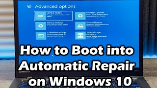 How to boot into Automatic repair or recovery on Windows 10 [upl. by Llemej708]