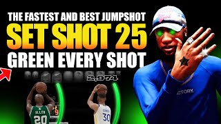 SET SHOT 25 NBA 2K22  THE BEST JUMPSHOT 2K22 [upl. by Neve741]