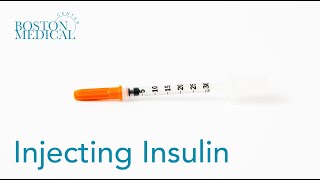 How to Inject Insulin with a Syringe [upl. by Ahsiadal]