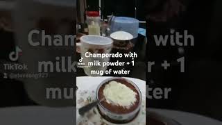 Champorado with milk powder champorado reels viralreels [upl. by Pero653]