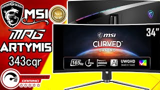 best 34inch ultrawide monitor  msi mpg artymis 343cqr unboxing [upl. by Juliet160]