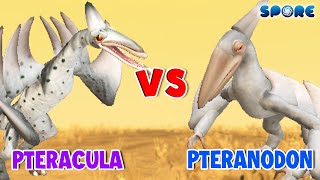 Pteracuda vs Pteranodon  Horror vs Dino S4E7  SPORE [upl. by Abdulla]