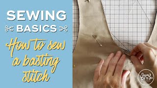 How to sew a basting stitch [upl. by Nitsirc]