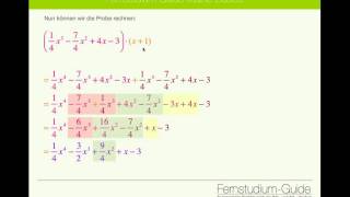 Mathe Nachhilfe Polynomdivision Hornerschema [upl. by Shadow261]