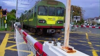 Level crossing at Merrion gates Dublin [upl. by Michaele]