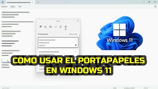 Cómo usar el portapapeles en Windows 11 [upl. by Eeneg]