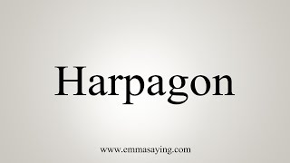 How To Say Harpagon [upl. by Anrehs197]