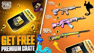 New Premium Crate Is Here  120 Free Premium Crates Trick  New Premium 3 Upgraded Weapons  PUBGM [upl. by Gayl]