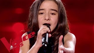 Johnny Hallyday  Vivre pour le meilleur  Inès  The Voice Kids France 2018  Demifinale [upl. by Elawalo]