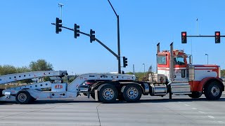 Highway Haulers  BTS Transport Hauling Tadano GR1000XL On 9Axle Cozad Trailer  December 4 2024 [upl. by Goar]