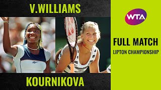 Venus Williams vs Anna Kournikova  Full Match  1998 Lipton Championship final [upl. by Catherina35]