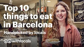 What to eat and where to eat in Barcelona 👫 Handpicked by locals 🥘 [upl. by Zetnom]