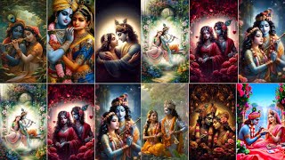 Radhe Krishna hd Wallpapers photo New adha Krishna Wallpapers 2024 [upl. by Eegnat]