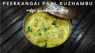 Peerkangai Paal Kuzhambu  பீர்க்கங்காய் பால் குழம்பு  Ridge Gourd Milk Curry l Spiceindiaonline [upl. by Ominoreg338]