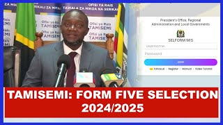 TAMISEMI FORM FIVE SELECTION 20242025 MAJINA YA WANAFUNZI WALIOCHAGULIWA KUJIUNGA KIDATO CHA TANO [upl. by Lotz]