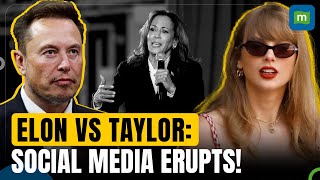 Elon Musk’s Reaction to Taylor Swift Endorsing Kamala Harris Sparks Social Media Frenzy  N18G [upl. by Huesman]