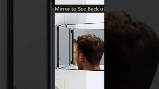 Jusron 3 Way Mirror for Self Hair Cutting 360 Trifold Barber Makeup Mirror shorts jusron [upl. by Velleman]