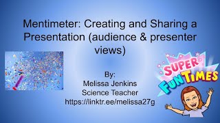 Mentimeter How to Create and Share a Presentation audience presenter views [upl. by Dori454]