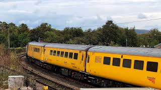 Network Rail PLPR Test Train Move Colas Rail 43257 tnt 43251 1Q83 Carnforth 13092024 [upl. by Enirac]