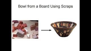 Bowl from a Board using scraps [upl. by Enajharas]