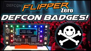 Flipper Zero Defcon Badges Representing Flipper at the Worlds Largest Hacking Convention [upl. by Ahsaetan]