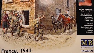 France 1944 135 Master box Kit reviewUnboxing [upl. by Thapa679]