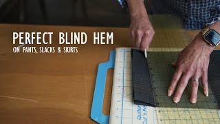 Preparation and Stitching for a PERFECT BLIND HEM [upl. by Ilan]