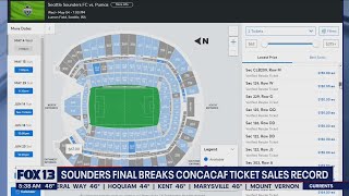 Sounders final breaks CONCACAF ticket sales record  FOX 13 Seattle [upl. by Puett]