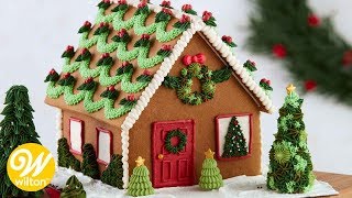 Easy Gingerbread House Decorating Techniques  Wilton [upl. by Croix]