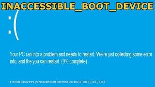 How To Fix INACCESSIBLEBOOTDEVICE BSOD In Windows 10 [upl. by Yerkovich]