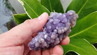 Grape agate  Botryoidal chalcedony quartz [upl. by Thorny779]