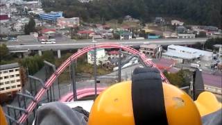 ROLLER COASTER Eejanaika FujiQ Highlands [upl. by Yecies]