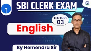 SBI Clerk Exam  English  Lecture  3  By Hemendra Sir bankingexams kgs sbiclerk [upl. by Winer]