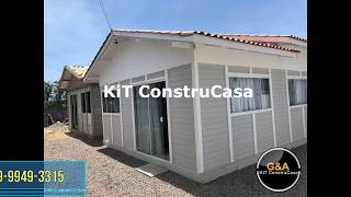 Casa Pré Moldada KIT 42m²  KiT ConstruCasa [upl. by Ulda884]