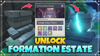 How to Unlock Formation Estate Domain  Genshin Impact [upl. by Nazay]