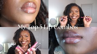 My Top 5 Favorite Lip Combos [upl. by Leuqer]