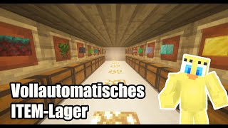 Minecraft Automatisches Lager  Itemsortierer bauen Tutorial 119 [upl. by Nauqyaj294]