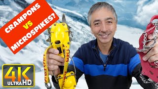 Microspikes vs Crampons  Which to Choose BEGINNER 4k UHD [upl. by Selhorst]