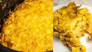 Sweet Corn Casserole 5ingredient with Jiffy Mix in the Crockpot [upl. by Esirahs]