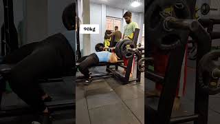 Benchpres ll 100 kg Bench press ll Powerlifting ll Powerlifting motivation ll [upl. by Nivac582]