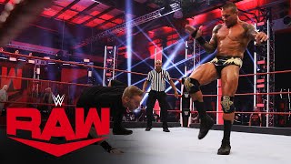 Christian vs Randy Orton – Unsanctioned Match Raw June 15 2020 [upl. by Aicek]