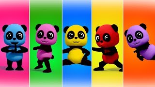 Five Little Pandas  Nursery Rhymes amp Kids Songs  Baby Rhyme [upl. by Bernardo]