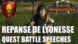 Repanse de Lyonesse Quest Battle Speeches [upl. by Arlyn197]