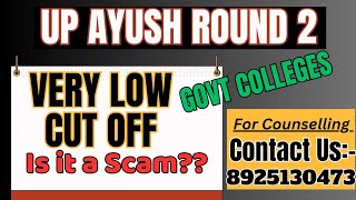 up ayush counselling Round 2 cut off BAMS BHMS BUMS UPGRADATION RULE CAREER SUPPORT NEET [upl. by Orsino]