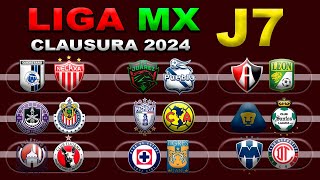 FECHAS HORARIOS Y CANALES PARA LA JORNADA 7 DE LA LIGA MX CLAUSURA 2024 [upl. by Farika]