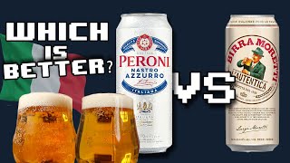 Birra Moretti vs Peroni Nastro Azzurro 🇮🇹  Which is better [upl. by Adnaw]