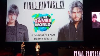 Hajime Tabata presentando Final Fantasy XV y GAMEPLAY EXCLUSIVO en Barcelona Games World [upl. by Britni]