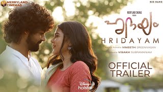 Hridayam  Official Trailer  Pranav Mohanlal Darshana Rajendran Kalyani Priyadarshan  18th Feb [upl. by Otrevogir]